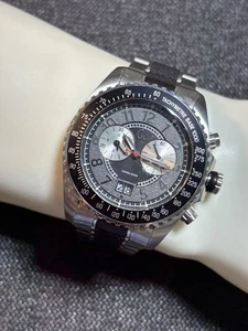 GC Swiss Guess Collection Men’s Watch Silver Tone Quartz For Parts Or Repair - Picture 1 of 24