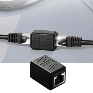 RJ45 Inline Coupler Cat6/Cat5e Ethernet Network Cable K3A5 Connector H4S0 - Afbeelding 1 van 12