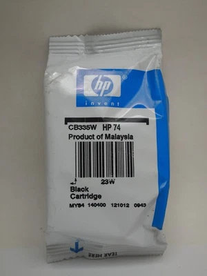 Картридж чернильный HP 74 оригинальный (CB335WN) черный - Изображение 1 из 2