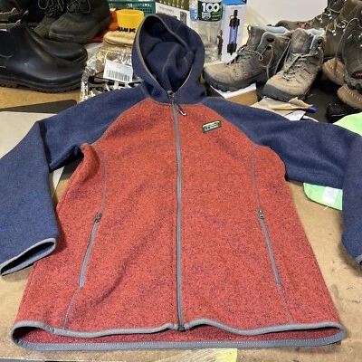 Suéter polar L.L.Bean para niños, chaqueta con capucha en bloques de color talla XL 18 Foto 1 de 4