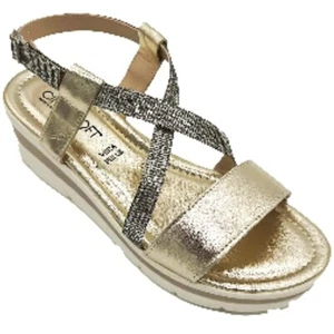 Scarpe da Donna Cinzia Soft - Art. IAF162959 LG 004 Laminato oro sandalo zeppa - Foto 1 di 4