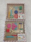 Lot X2 10 Count Wooden Tools Play Set W/Handsaw & Hammer, Ages 4+, Bnip!