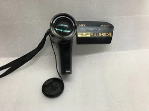 Sanyo VPC-HD1010 Camera- Black POWER BUTTON HAS PROBLEMS - Picture 1 of 4