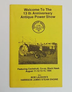 1994 Antique Power Show Guide NE Indiana Steam & Gas Assn Tractor Cockshutt Plow - Picture 1 of 7