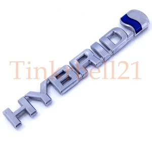 07-11 Toyota Camry Hybrid Left Fender Emblem Nameplate Badge OEM Side Script - Picture 1 of 2