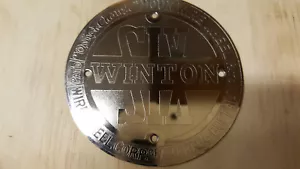 Winton SIX Hubcap Medallion Akron Ohio Style 2 - Picture 1 of 2