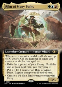 Riku of Many Paths (Borderless) - Thunder Junction (OTJ) - (Near Mint NM) - Picture 1 of 1