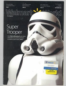 WALMART WORLD MAGAZINE-SEPT. 2015-RARE STAR WARS ISSUE-DREW BARRYMORE-NM - Picture 1 of 2