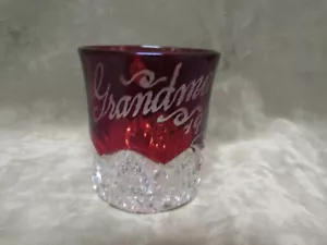 Vintage Heisey Glass Mug Ruby Flashed/Stained Souvenir Grandma 1911 - Picture 1 of 5