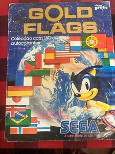 1992 STICKERS SEGA EUROPER SONIC GOLD FLAGS ALBUM COMPLETE PORTUGAL ED. C3 - Picture 1 of 5