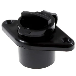 Polport Black Boat Drain Screw Bung Socket with Captive Plug Good Quality18mm B - Picture 1 of 4