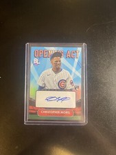 Christopher Morel 2023 Topps Big League Opening Act RC AUTO #OAA-CM Chicago Cubs