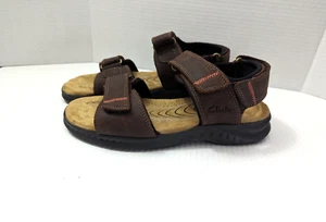Sandalias Hapsford Creek de cuero marrón talla 8 de Clarks Collection para hombre - Imagen 1 de 10