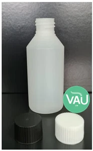 Empty Plastic Bottles & Tight Screw Caps 100ml - Picture 1 of 1