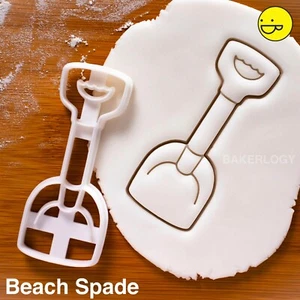 Beach Spade cookie cutter | nautical birthday seaside summer party sea coast diy - Picture 1 of 6