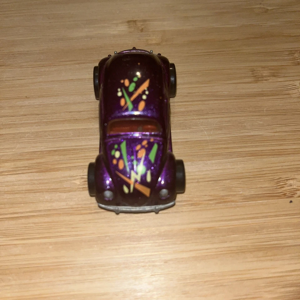 USED Toy Car Hot Wheels 1988 Mattel Inc.Volkswagen Bug Purple Color Design #12 - Image 1 of 4