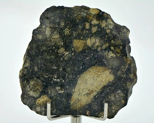 Breccia basaltica monomitta fetta di eucrite 12,40 g - METEORITE TOP - Foto 1 di 4