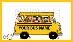 SCHOOL BUS DRIVER VINYL Checkbook Cover Personalized - Picture 1 of 6