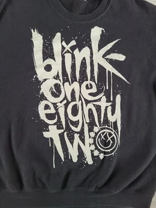 Blink 182 Hoodie Herren groß schwarz Pullover Sweatshirt Kourtney Kardashian Boohoo - Bild 1 von 7