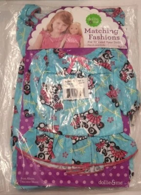 NUEVO Dollie & Me Talla 5 Aqua Pandas con Fanáticos Camisón Pijama Niña Muñeca Americana 18" Foto 1 de 3