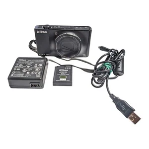 Nikon Coolpix S8000 Black 14MP 10x Optical Zoom Digital Camera Bundle Work - Bild 1 von 10