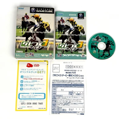 Nintendo Gamecube Derby Tsuku 3: Derby Uma o Tsukurou Japan Version Free Ship - Image 1 of 4