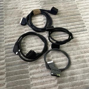 4x 21 pin SCART to SCART Cable TV SKY DVD Video Lead 1m and 1.5m - Picture 1 of 5
