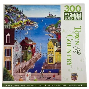Masterpieces Town & Country "Ein Spaziergang am Pier" 300-teiliges Puzzle EZ-Griff vollständig - Bild 1 von 4