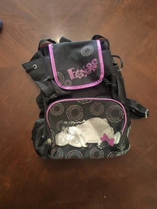 Vintage Eeyore Mini Backpack Black and Purple Glitter Y2K - Picture 1 of 8