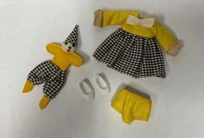 Muñeca Mattel Tutti 1965 vestido bragas zapatos payaso #3606 payaso alrededor de Barbie hermana Foto 1 de 4