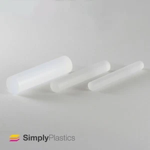 Frosted Extruded Acrylic Plastic Perspex Rod / Various Diameters & Lengths - Picture 1 of 1