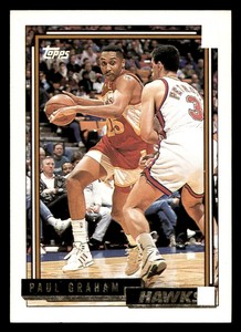 1992 Topps Gold Paul Graham #173 Atlanta Hawks  Near Mint or Better