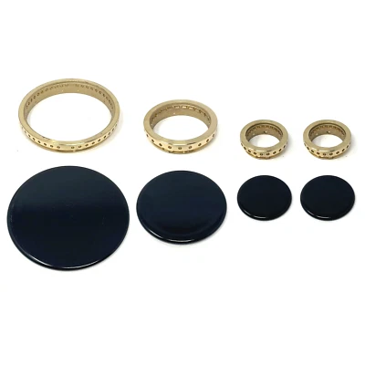 Kit 4 piattelli+ anelli spartifiamma con 2 piccoli cucina gas Nardi