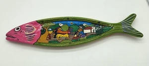 Mexikanische Keramik Fisch Kunst signiert Isidoro Mexiko - Bild 1 von 9