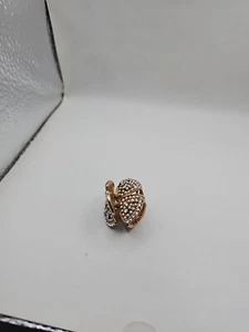 Hair clip Gold Tone Faux Seed PearlsA.b. Rhinestones - Picture 1 of 5