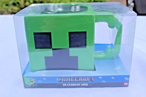 Minecraft Tasse Creeper Grün 3D Keramik Tee Kaffeetasse Mojang Offiziell - Bild 1 von 7