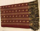 Thai Silk Bed Spreadsheet / Table Cloth with Royal Gold & Maroon Thai Design