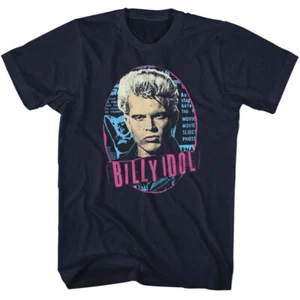 Camiseta Billy Idol retrato ovalado para hombre mercancía de música punk rock - Imagen 1 de 5