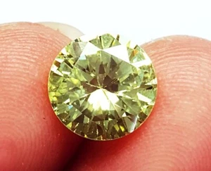 Round Shape Yellow Cambodian Zircon 3.60 Ct Loose Gemstone With Free Gift - Picture 1 of 7