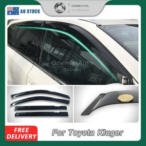 Premium Weathershields Weather Shields Window Visors for Toyota Kluger 2013-2021 - Picture 1 of 8