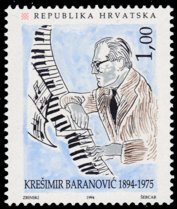 CROATIA 211 - Kresimir Baranovic "Composer" (pb91267) - Imagem 1 de 1