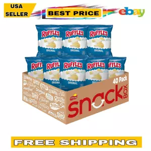 Ruffles Potato Chips, Original, 1 Ounce (Pack of 40) - Picture 1 of 4