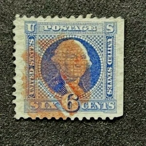 mystamps US 115, 6 cent Washington 1869, used, certified - Picture 1 of 3