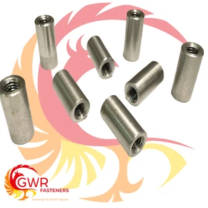 Right Hand Mild Steel Threaded Insert - Weld On Rose Joint M6 x 1mm Metric Pitch - Picture 1 of 1