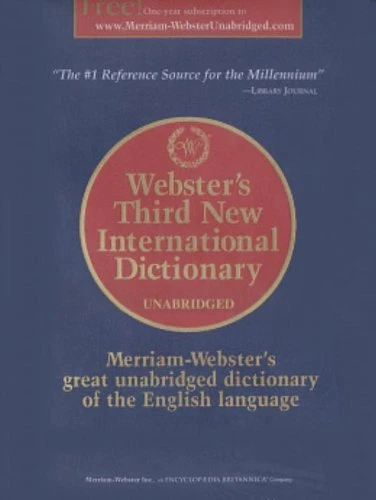 Webster's Third New International Dictionary Of The English Language - Image 1 of 1