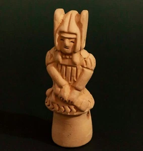 Figura de arcilla japonesa DOGU muñeca pequeño guerrero de pie Haniwa réplica recuerdos - Imagen 1 de 7