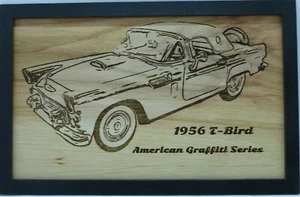 1956 T-Bird American Graffiti Style Wall Plaque,Home Decor,Car Collectible - Picture 1 of 2