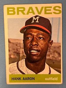 1964 Hank Aaron Topps #300 Milwaukee Braves HOF EX + J33 - Bild 1 von 2