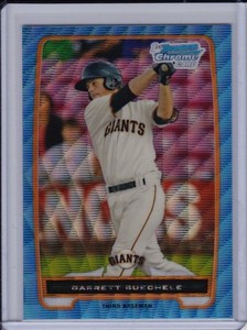 Garrett Buechele 2012 Bowman Chrome Blue Wave Refractor San Francisco Giants