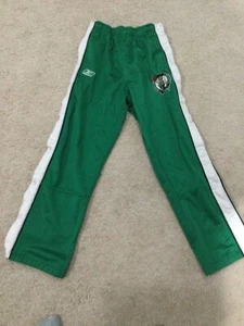 VTG Reebok Break Away Snap Track pants Youth M Boston Celtics Basketball Vintage - Picture 1 of 8